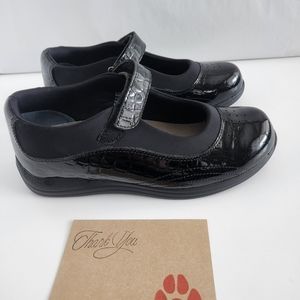 Drew Black Leather Orthopedic Diabetic Shoes Women's Size 9.5 WW 14375-1P